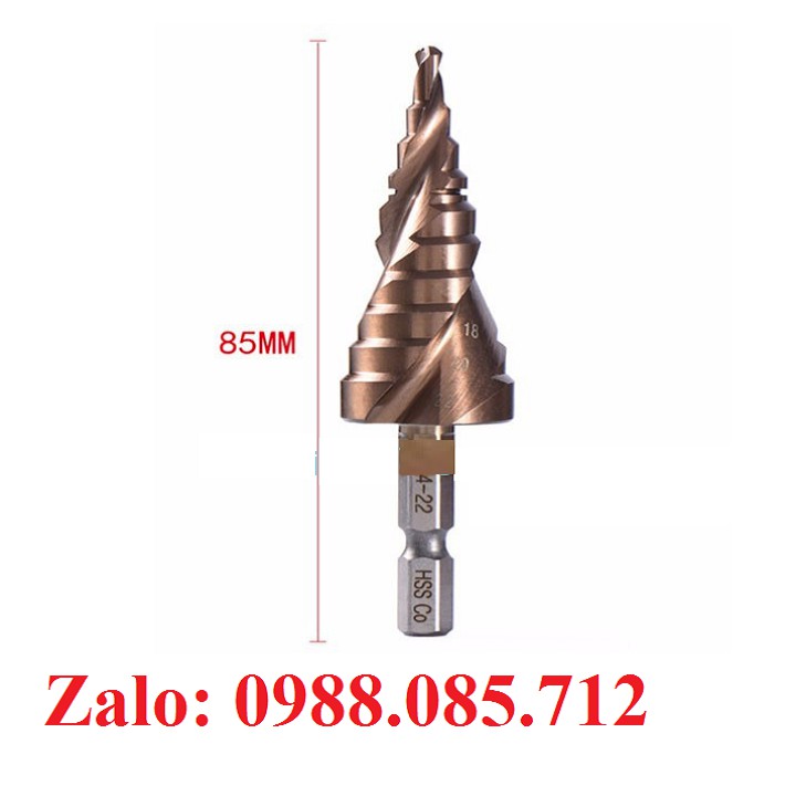 Mũi Khoan Tháp Khoan Inox,Sắt,Thép HSS mạ Coban M35 4 - 22mm
