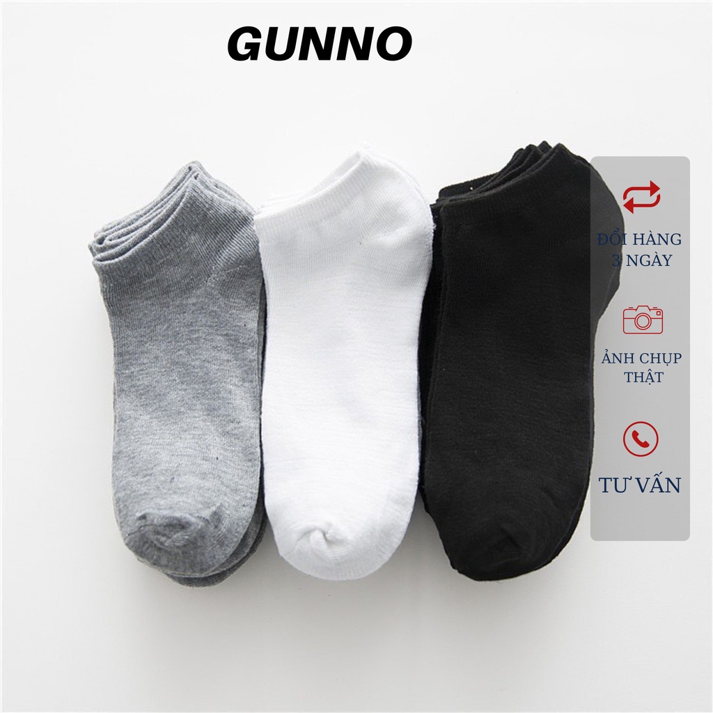 Tất ngắn nam Vớ thấp cổ cotton