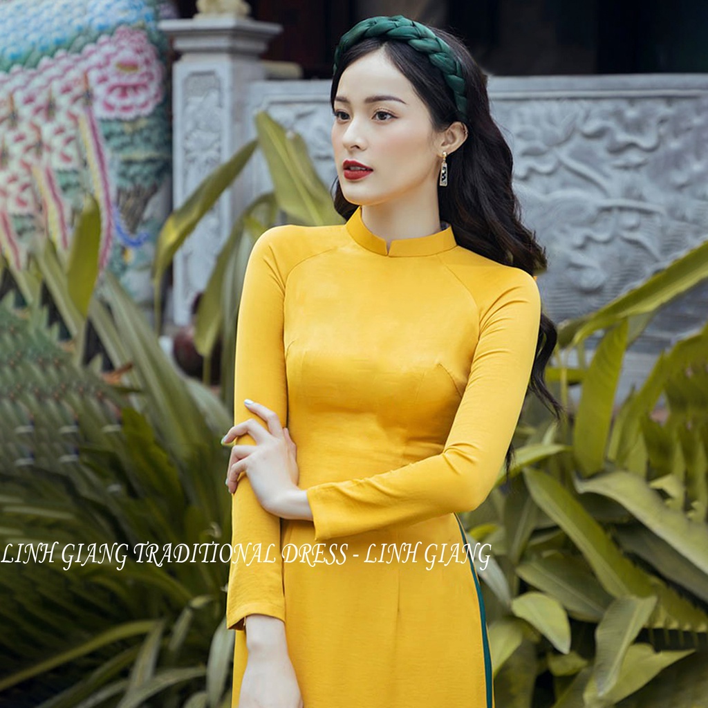 ÁO DÀI TÂY THI VÀNG _LINH GIANG