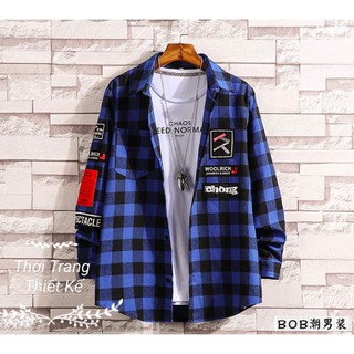 Áo khoác sơ mi unisex Nam Nữ Đa Năng - áo sơ mi khoác unisex - sơ mi caro (3 MÀU)