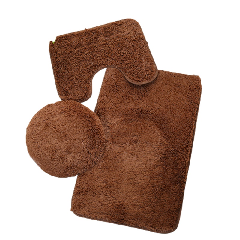 Bộ Thảm Chùi Chân Lông Nhung Mềm Mại Thấm Hút Nước Chống Trượt Có Thể Giặt Máy