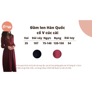 Đầm bầu len Hàn Quốc cực đẹp