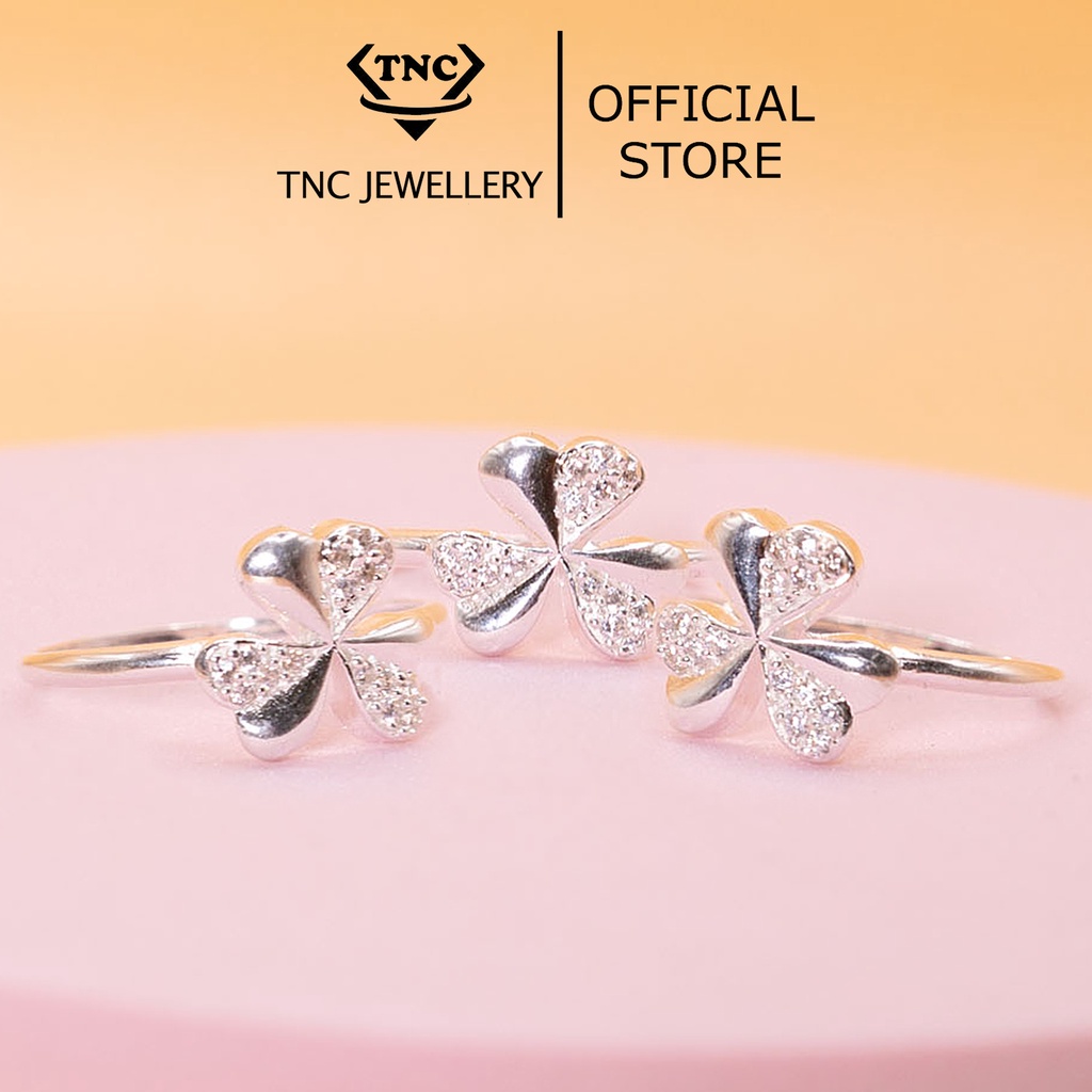 Nhẫn Cỏ May Mắn Bạc 995 Trang Sức TNC JEWELLERY