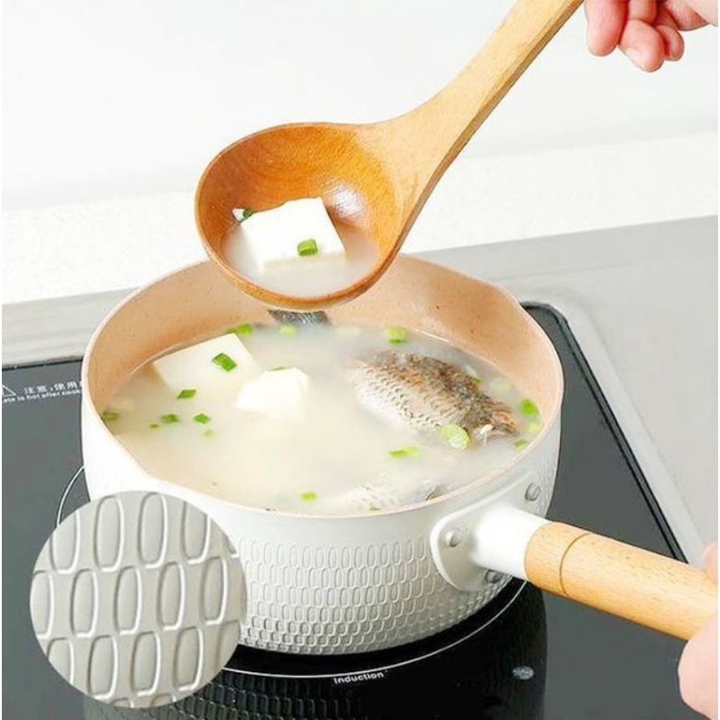 Chảo vân đá chống dính nấu được mọi bếp, 18cm