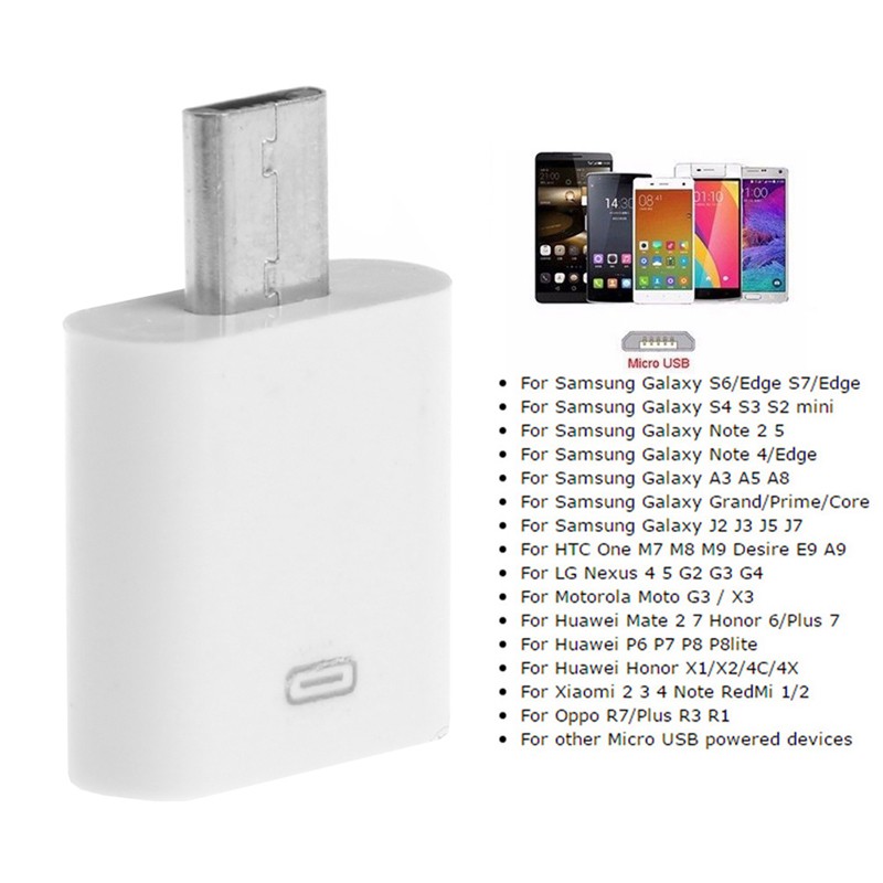 Giắc Chuyển Đổi Từ 8-pin Lightning Sang Micro Usb Male