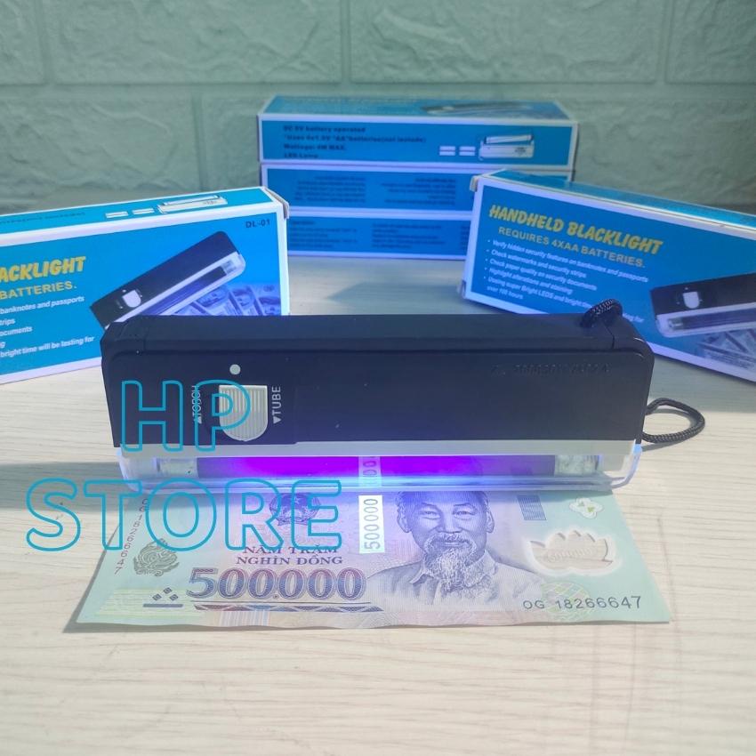 Đèn mini cầm tay soi tiền giả, giấy tờ, cà vẹt, bằng lái xe, tem, vé số bằng tia cực tím, nhỏ gọn tiện ích