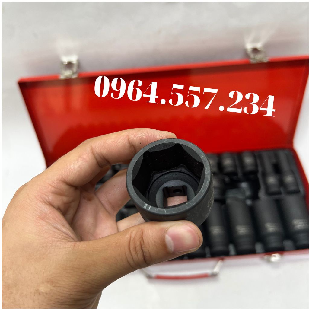 Bộ tuýp mở bulong, bộ khẩu 1/2 inch thép CR-MO 35 chi tiết