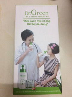 Bình rửa mũi kèm muối Dr. Green