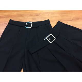 Quần baggy nữ đai vuông