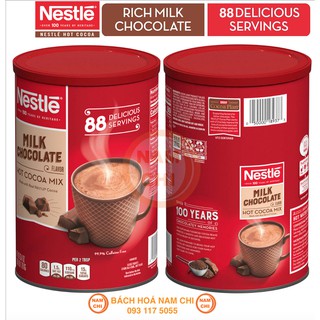 [LON THIẾC 1.79KG] [SIÊU TO] CACAO NÓNG NESTLE HOT COCOA MIX RICH MILK CHOCOLATE FLAVOR (CHUẨN USA)