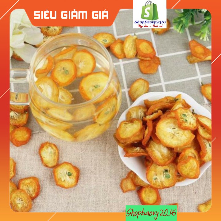 [RẺ NHẤT] Sỉ 1kg Quất Vàng Thái Lát Sấy Khô - Trà Tắc Thơm ngon