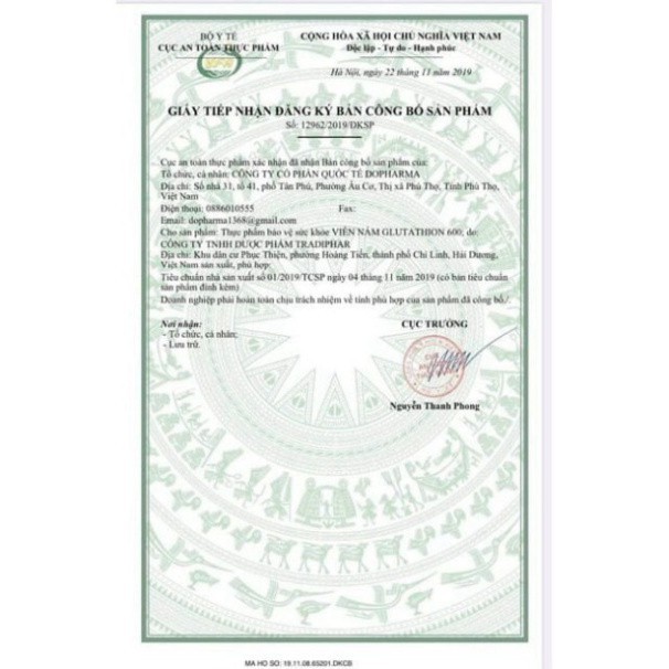 Viên Uống Trắng Da Mờ Nám GLUTATHIONE 600 Dr LACIR | BigBuy360 - bigbuy360.vn