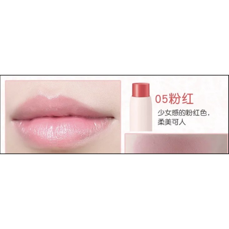 Son dưỡng có màu Canmake Stay On Balm Rouge - màu 05 Flowing Cherry Petal (Nhật)