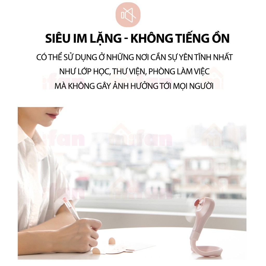 Quạt Cầm Tay Mini Đa Năng Tích Điện - Siêu Mát - Không Tiếng Ồn - HÀNG CAO CẤP | BigBuy360 - bigbuy360.vn
