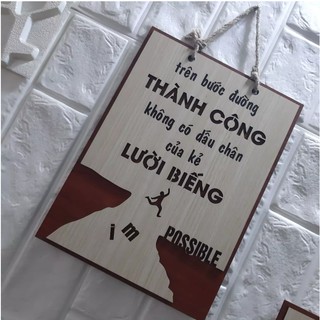 [Trên bước đường thành công không có dấu chân của kẻ lười biếng] Tranh Gỗ treo tường, MBS1939
