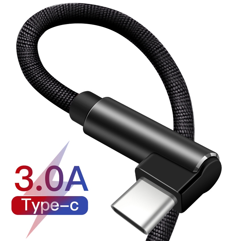 Dây Cáp Sạc Nhanh Usb/Type C 1m 90 Độ Cho Điện Thoại Android