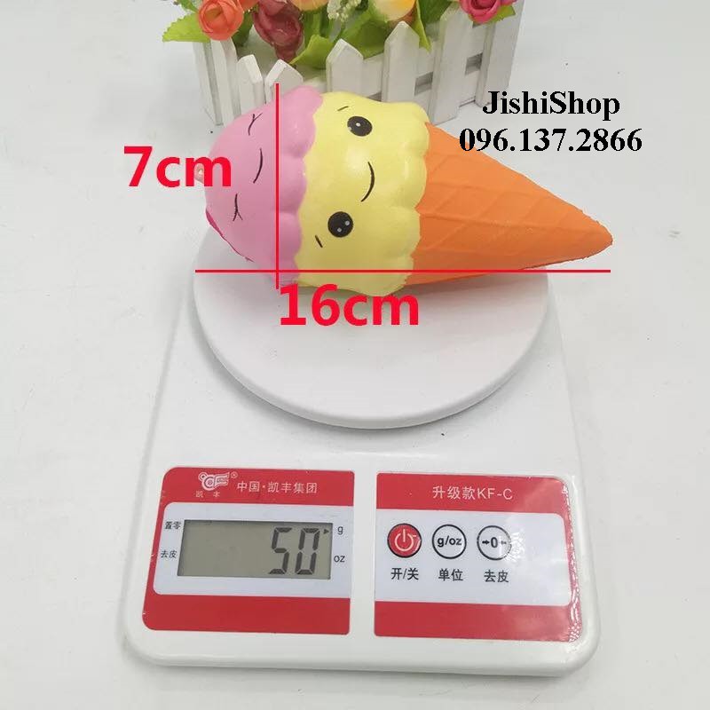  Squishy Kem Ốc Quế 2 tầng Khổng Lồ  JSố 6040