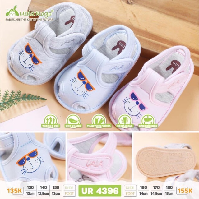 Giày tập đi hè Uala hình mèo
