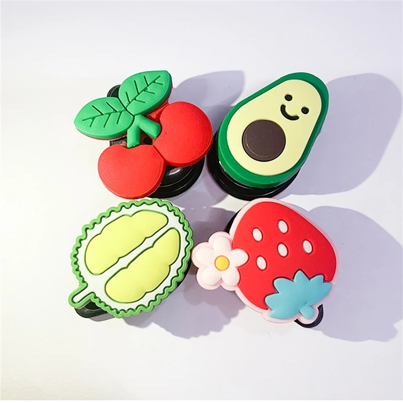 Móc Treo Đồ Gắn Xe Hơi Họa Tiết Hoạt Hình Trái Cây Dễ Thương