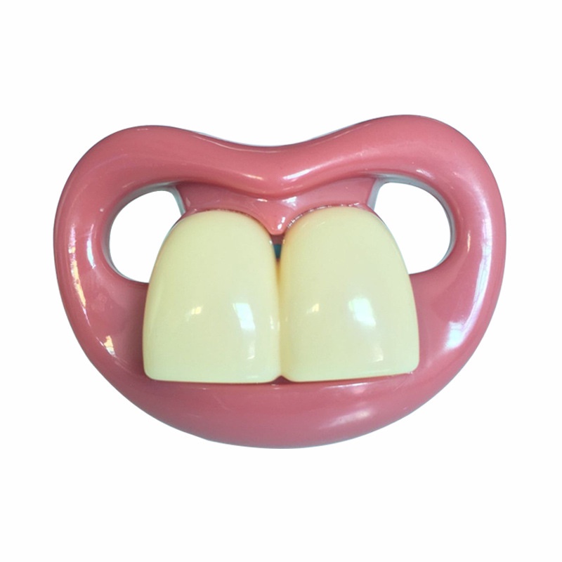 Núm Ti Giả Bằng Silicone Hình Đôi Môi Vui Nhộn Dành Cho Trẻ