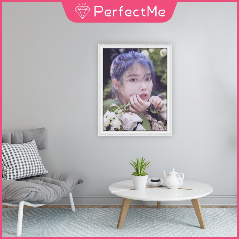 Bộ tranh đính đá 5D họa tiết nữ thần IU độc đáo kích thước 30x40cm