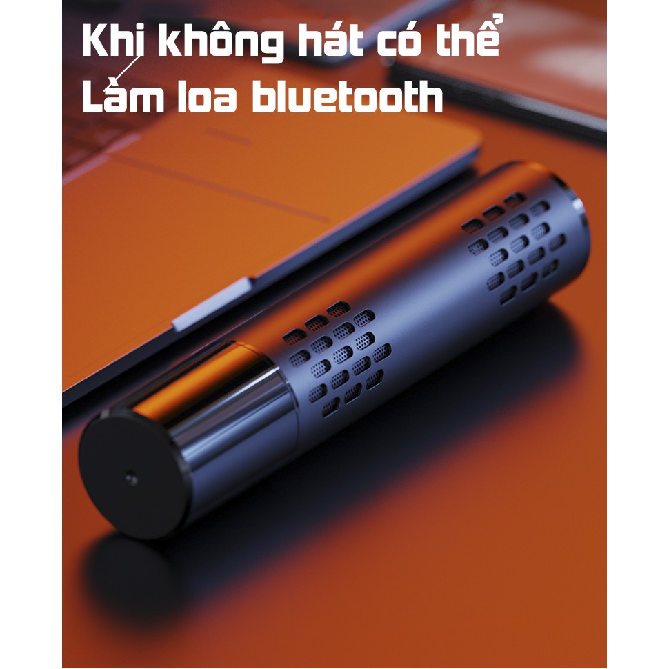 [Mã ELHACE giảm 4% đơn 300K] Micro karaoke kèm loa bluetotoh PKCB246 cao cấp âm thanh vượt trội - Hàng chính hãng