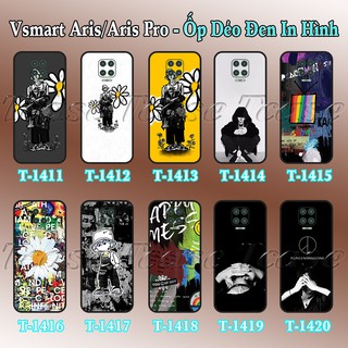 Ốp lưng Vsmart Aris/ Aris Pro dẻo đen in hình Hoa Cúc G-Dragon