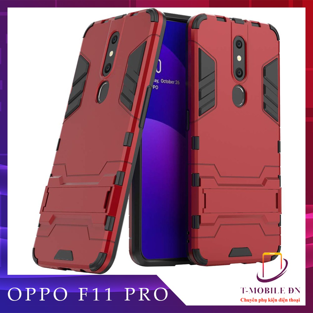 [Mã ELFLASH5 giảm 20K đơn 50K] Ốp lưng Oppo F11 Pro iron man chống sốc kèm chống xem video tiện lợi và bảo vệ Camera