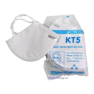 com bo 10 Khẩu Trang KT5 3 Lớp Kháng Khuẩn - Lọc Bụi