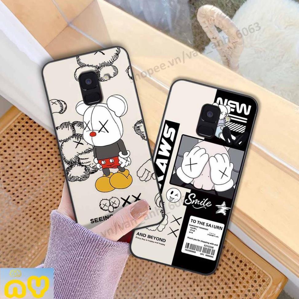 Ốp lưng Samsung A8 2018 / A8 Plus / A8+ be@r brick mars thời trang, Ốp lưng lưng điện thoại viền dẻo siêu chất Như Ý