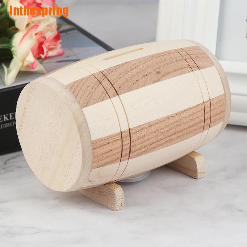 Hộp Gỗ Đựng Tiền Hình Hộp Gỗ Đáng Yêu