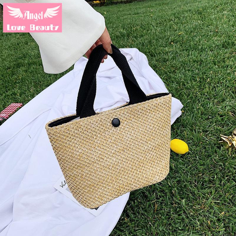 Thiên Thần~Hàng Có Sẵn] Túi Xô Đeo Vai Dệt Rơm Thời Trang Mùa Hè Phong Cách Phương Tây Dành Cho Nữ 2022