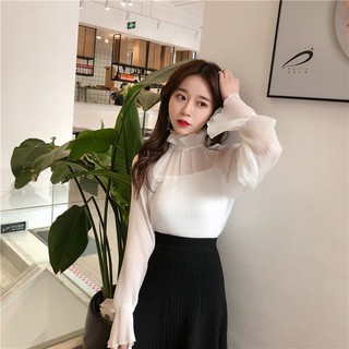 CiCi💎 Áo len xước tay loe [ORDER]