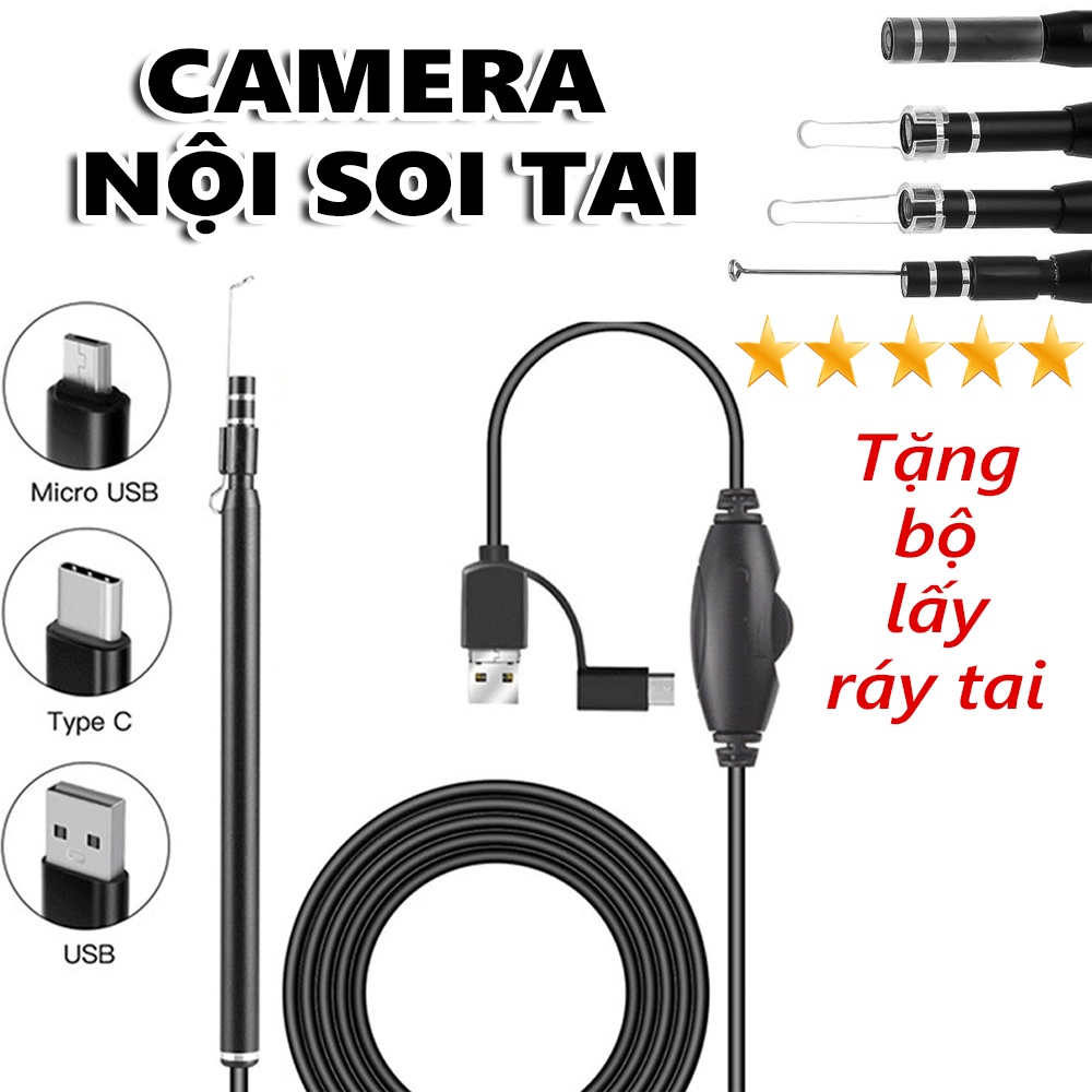 Camera Nội Soi  Siêu Nhỏ  Xem trực tiếp trên máy tính, điện thoại, dùng mọi nơi, an oàn không đau đớn. Bảo hành uy tín