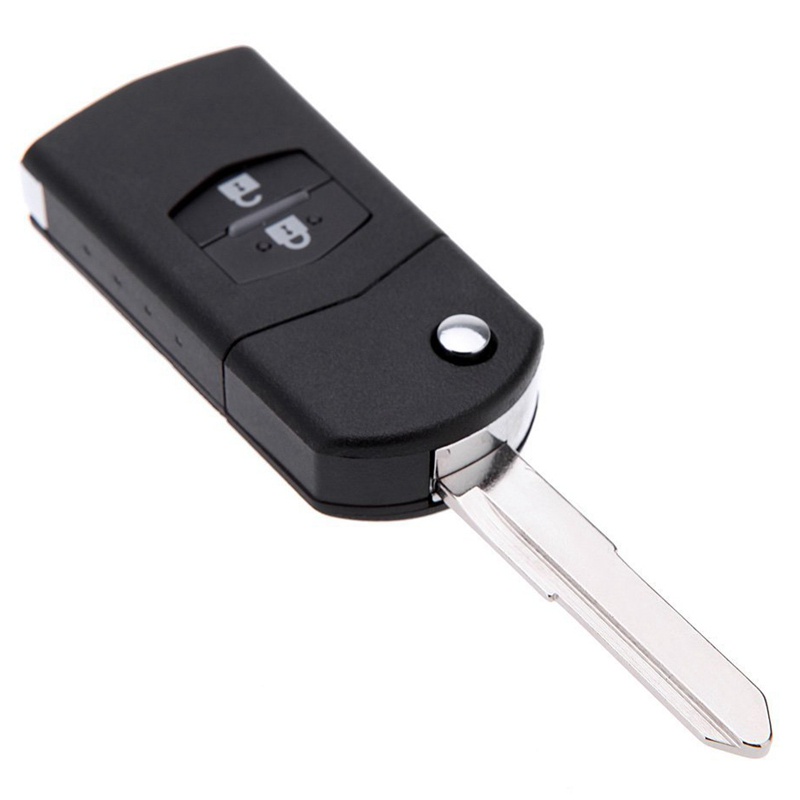 Chìa khóa điều khiển từ xa 2 nút màu đen cho MAZDA 3 5 6