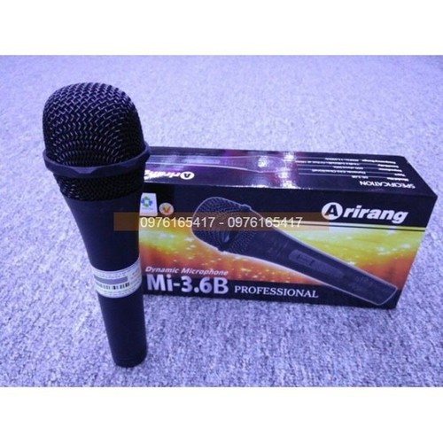 MICRO DÂY ARIRANG MI-3.6A DÂY DÀI HƠN 4M, MICRO KARAOKE - MRPHUKIEN