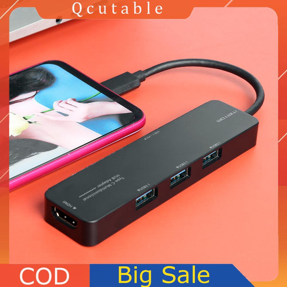 Bộ Chuyển Đổi 5 Trong 1 5gbps 3 Usb3.0 4k Hdmi 60w Usb 3.1 Pd