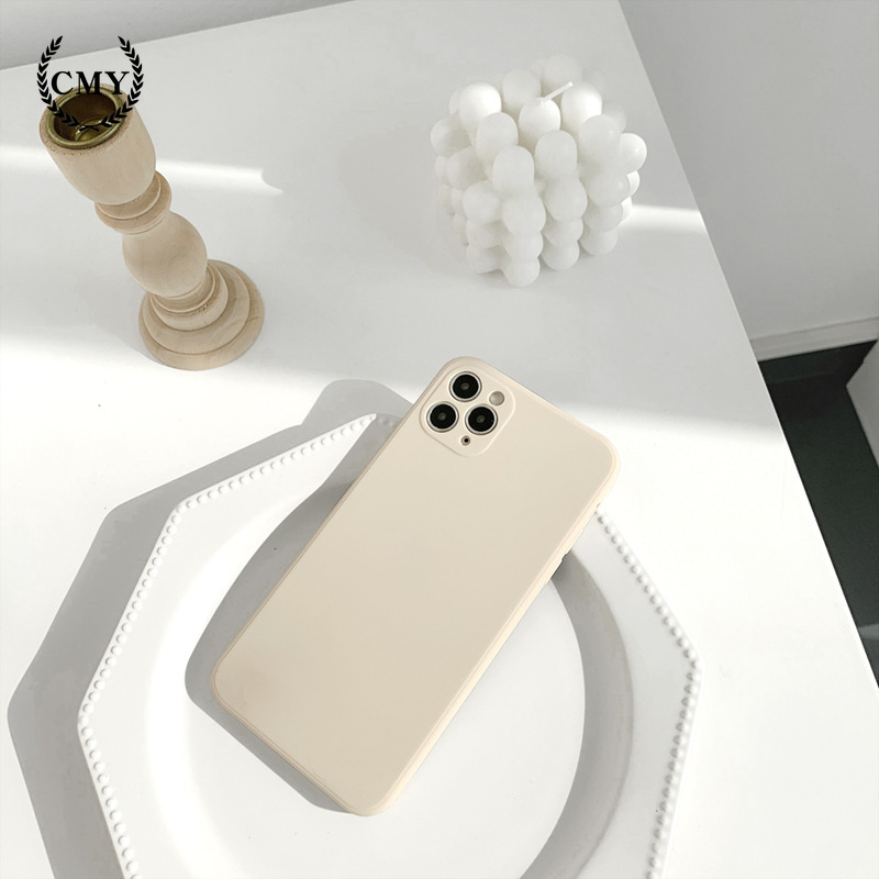 ốp iphone 11 Ốp lưng bằng silicon màu trơn đơn giản cho iPhone11/11Pro 11pro Max X XR XS XS MAX 7 8 plus SE 12 pro max 12 mini 13 pro max 13 mini
