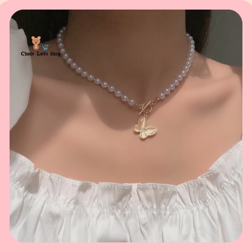 Dây chuyền Vòng cổ Mặt Hình Cánh Bướm Xinh Xắn [CHUỘT LƯỜI SHOP]