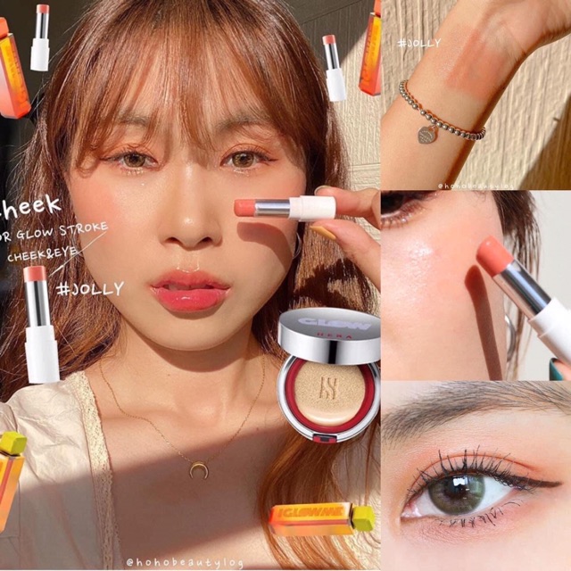 Má hồng, phấn mắt Hera Glow Me Color Glow Stroke Cheek &amp; Eye