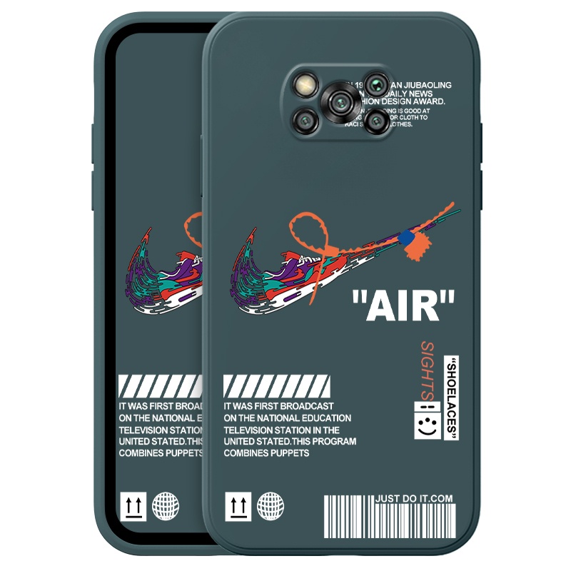 Ốp Điện Thoại Thời Trang Mới Cho Xiaomi Mi POCO X3 Pro 11 10t Pro NFC Pro F3 8 A2 Lite Pocophone 5G Phone Casing  Silicon Fashion Camera Lens Protector Full Cover simple Liquid silicone Cases