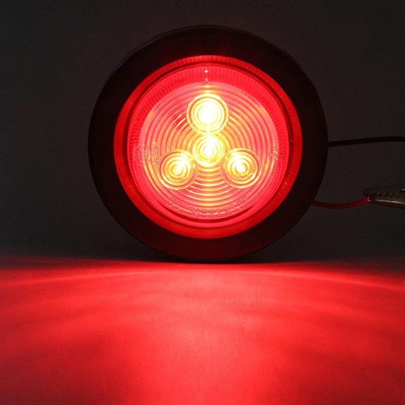 1 Đèn Led 4 Bóng Chống Nước Gắn Hông Xe Tải / Tàu Thuyền