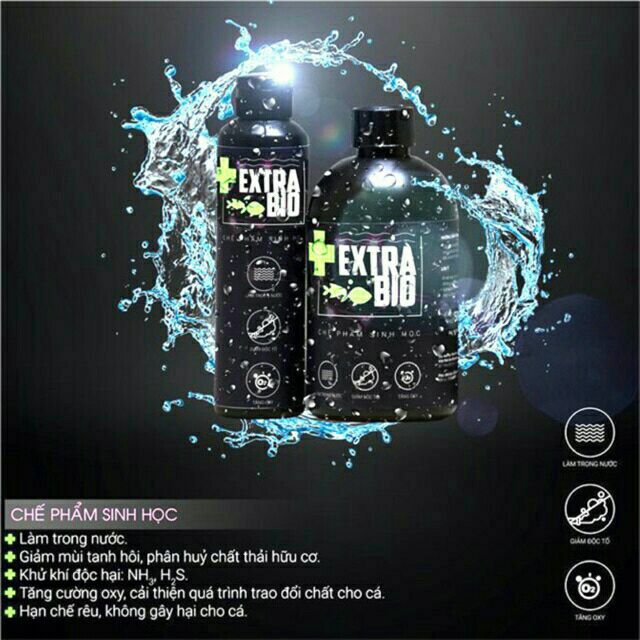 Men vi sinh cao cấp ExtraBio 500ml - được khuyên dùng cho hồ thủy sinh, hồ cá.