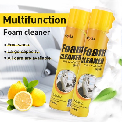 Bình Xịt Bọt Vệ Sinh Đa Năng Hương Chanh 650 ML - Vệ Sinh Ghế Da Nội Thất Ô Tô Foam Cleaner [Hàng Loại Tốt]