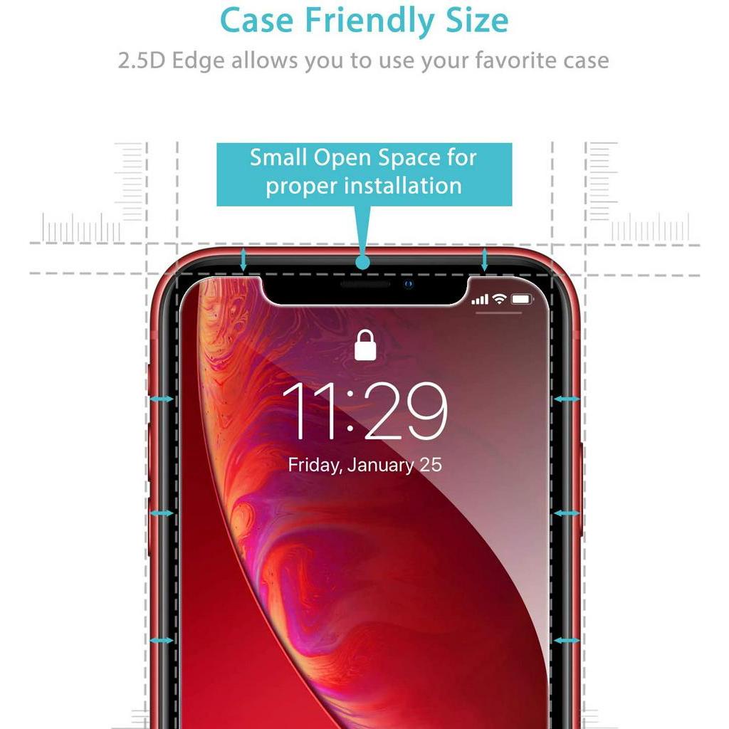 Set 3 Kính Cường Lực 6.1-inch 9h Hd 6.1-inch Bảo Vệ Màn Hình Cho Compatible For iPhone Xr