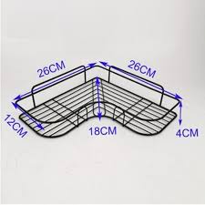 KỆ GÓC làm từ phun sơn tĩnh điện,dán tường nhà bếp,nhà tắm siêu dính.