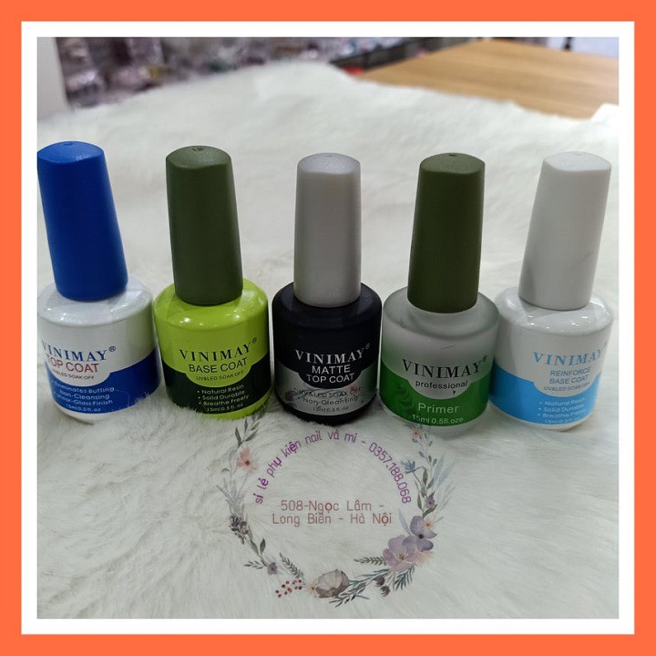 {Siêu Rẻ} {Siêu Rẻ} Base, top,cứng móng, kiềm dầu,top lỳ Vinimay [Free ship 99k] [Free ship 99k]