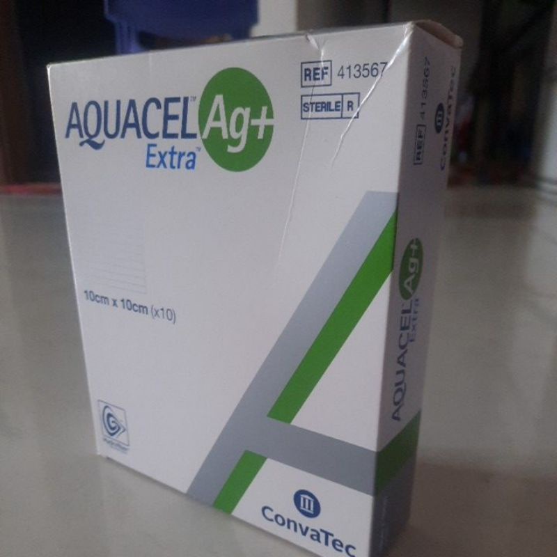 Gạc Y tế Aquacel Extra Ag+ dùng cho vết thương nhiễm khuẩn, có nguy cơ nhiễm khuẩn như loét tiểu đường...