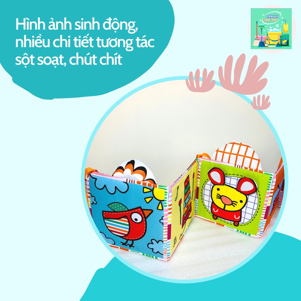 Sách vải kiêm quây cũi kích thích thị giác cho bé Lalala Baby 3 trong 1 - BB3