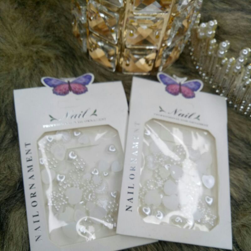 Set charm ngọc hình trái tim..